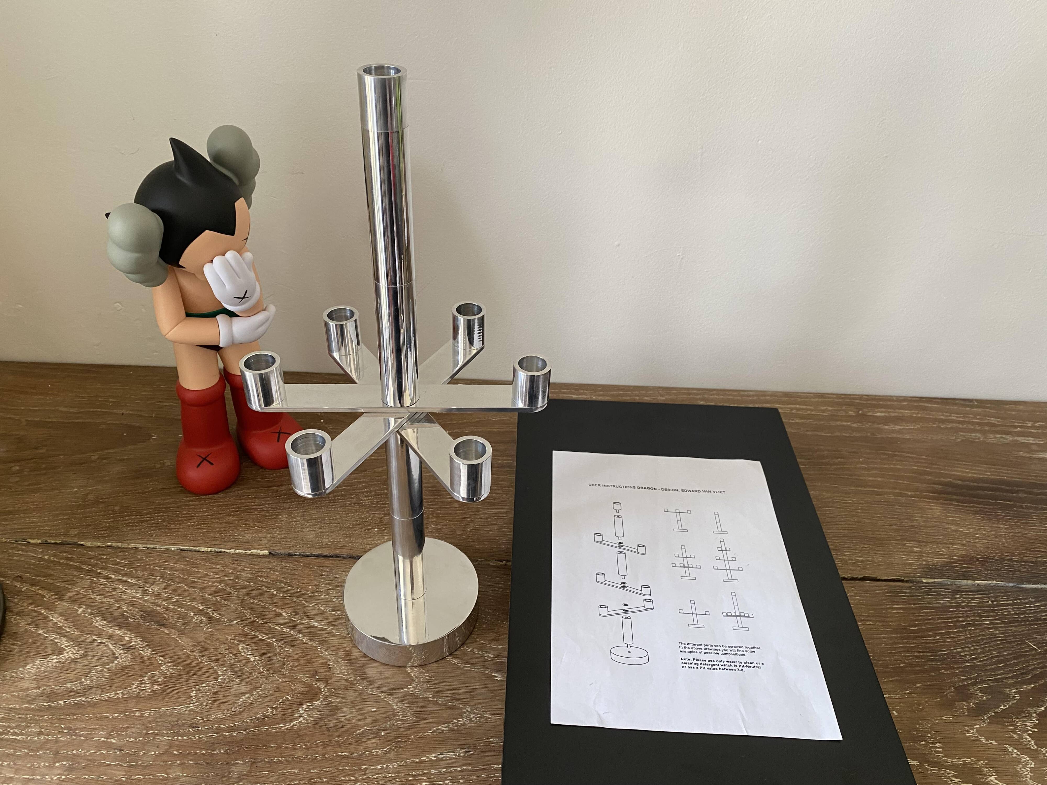 Candelabrum chandelier candlestick dragon edward van vliet ligne roset vintage