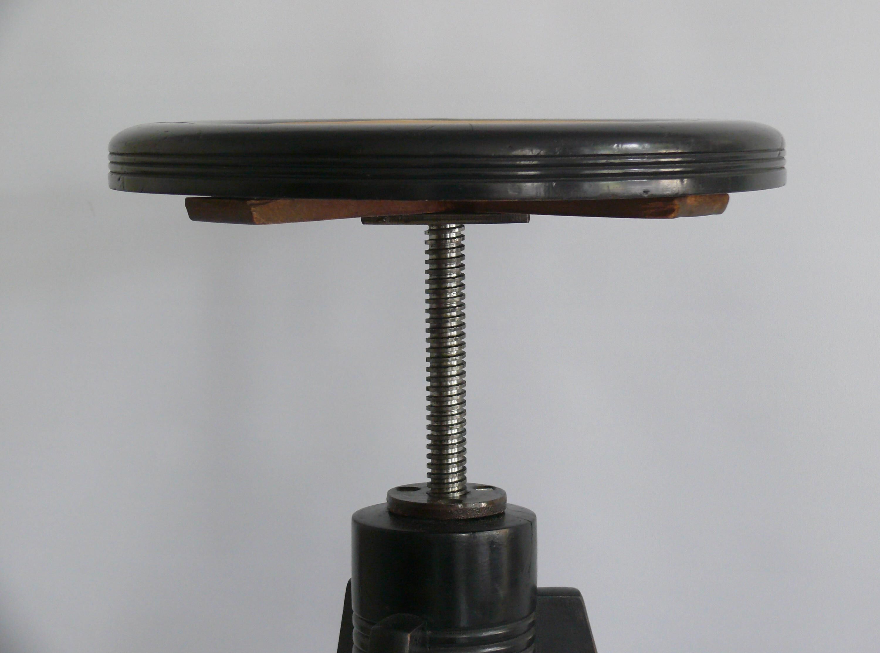 Art Nouveau Piano Stool, Swivel Stool, Stool - around 1920