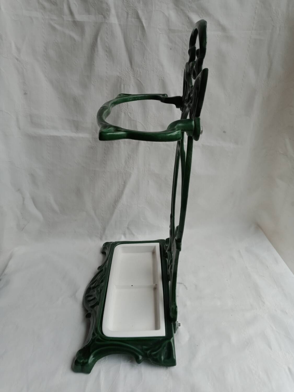Art Nouveau style cast iron umbrella stand
