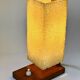 Scandinavian teak and acrylic granite desk lamp, 1950s