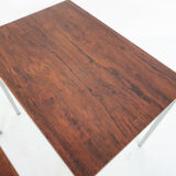 Rosewood and metal nesting tables, The Netherlands 1960's