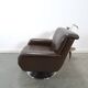 Brown leather swivel chair