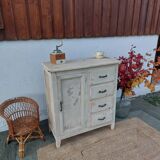 Parisian buffet, chippy paint effect