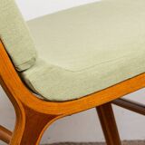 Set of 3 Danish armchairs, laminated beech and mahogany, model AX, Peter Hvidt.