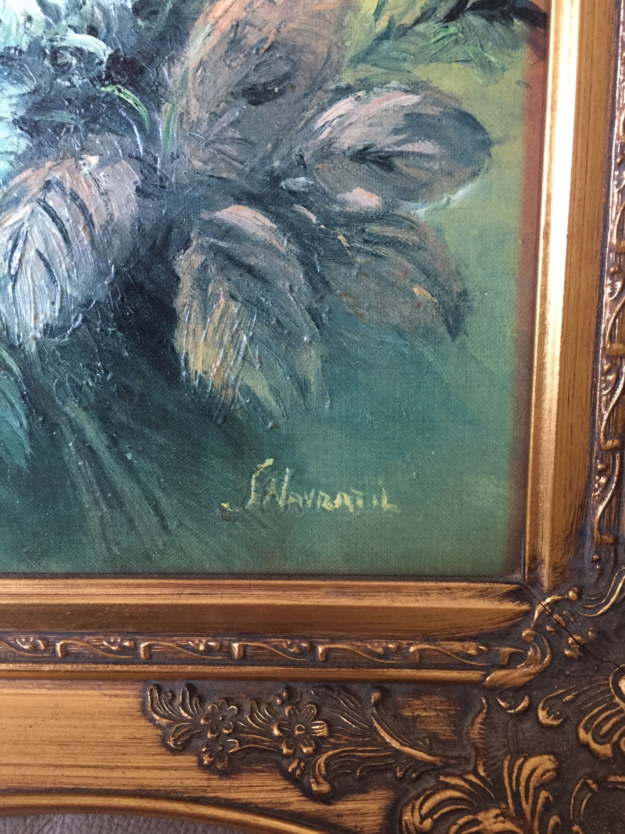 Oil on canvas framed by Sonja Navratil