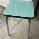 Set of green Formica stools 27 x 44