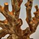 Lampe de table - forme de corail - marbre et métal doré