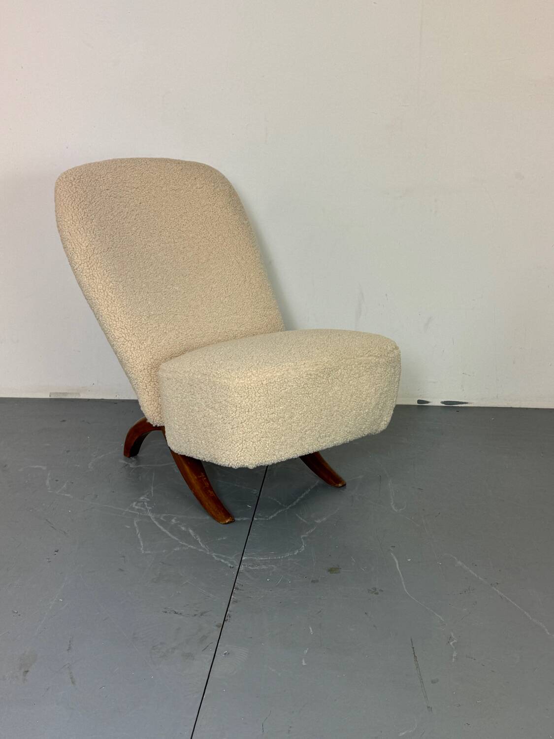 Mid-Century Modernist Bouclé Congo Easy Chair by Theo Ruth for Artifort, 19