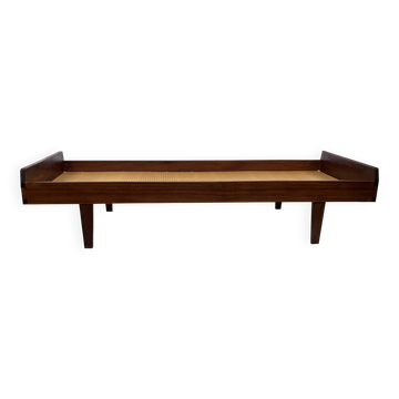 Lit, daybed minimaliste en teck, années 1960
