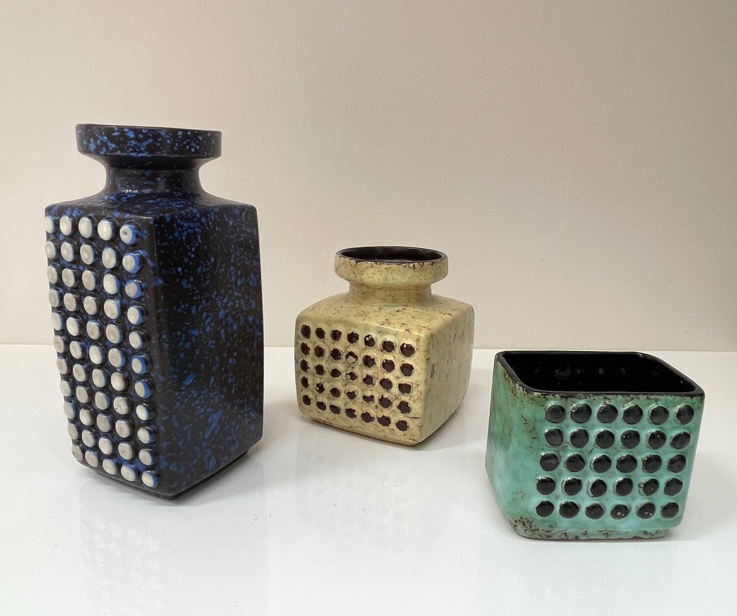 Brutalist ceramics set West Germany 1970s