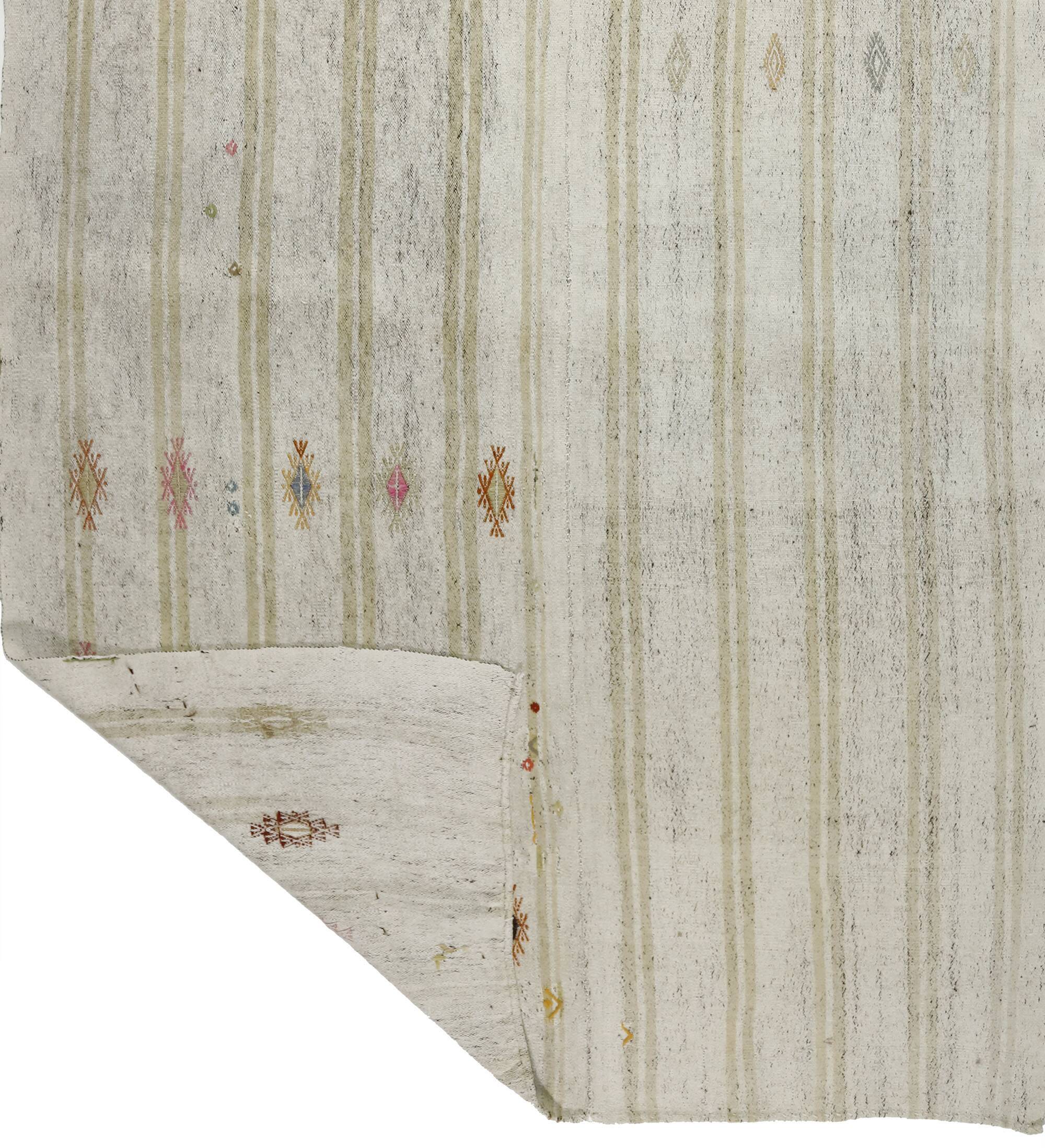 Authentic vintage turkish kilims & handwoven rugs – unique home decor pieces 194x 318 cm