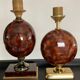Duo of le dauphin lamp bases from the 70s and 80s