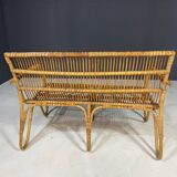 Ensemble de sièges en rotin Art déco, Europe centrale, années 1930-1940