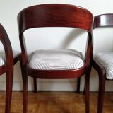 Suite of 4 Baumann gondola chairs renovated