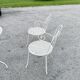 Antique garden furniture in full metal iron