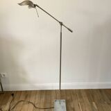 Lampadaire en alu brossé pivotant années 70