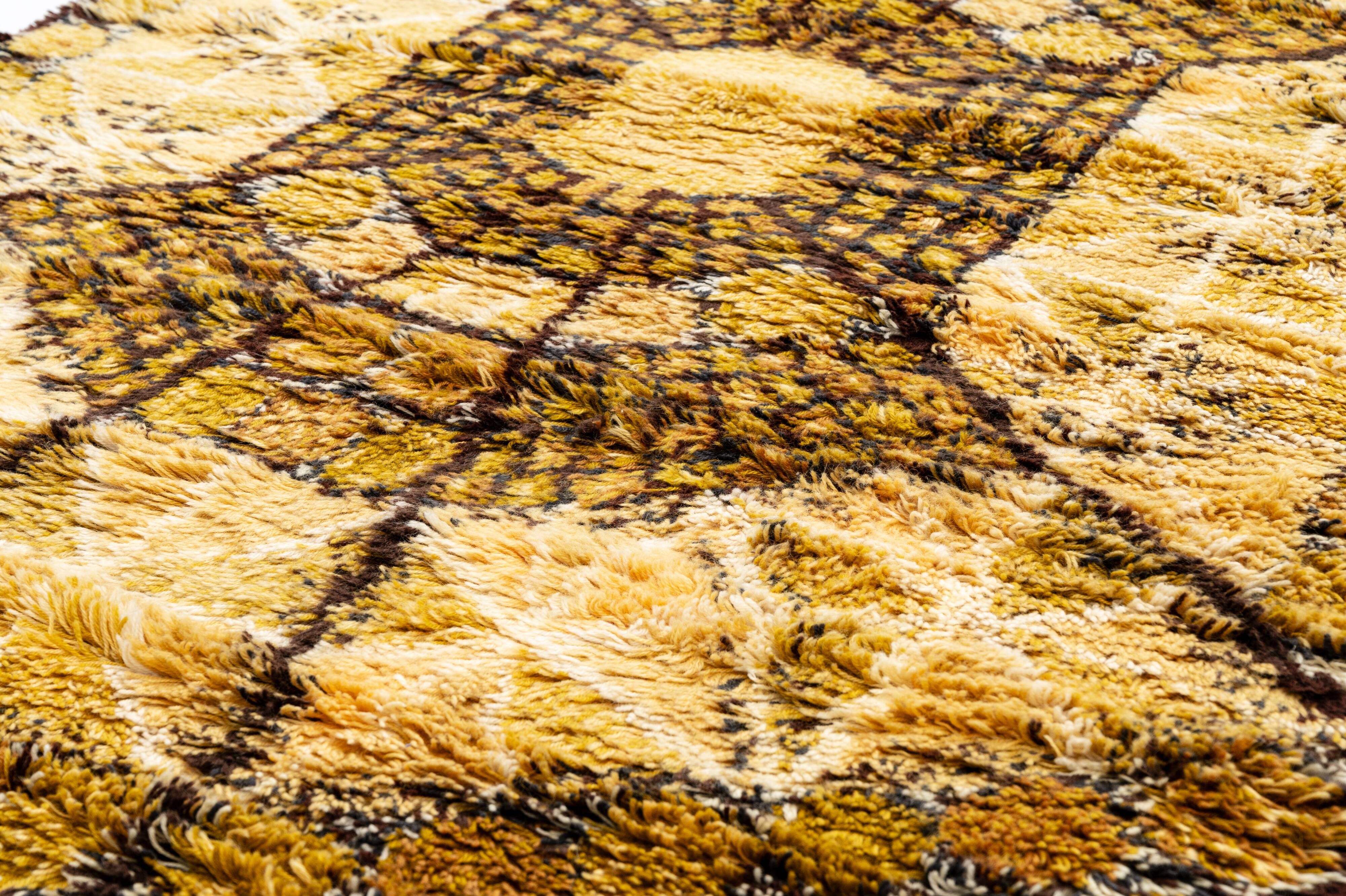 Scandinavian Modern Rya Rug by Marianne Richter for AB Wahlbecks. 192x135 cm (76x53 in).