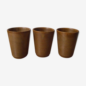 Set of 3 cider mugs made of Digeoin sandstone
