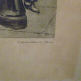 Antique prints 1880 - Le Capitaliste H Dupray and Le coup de l'Étrier L Gros
