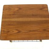 Teak and metal side table, Sweden, 1950s