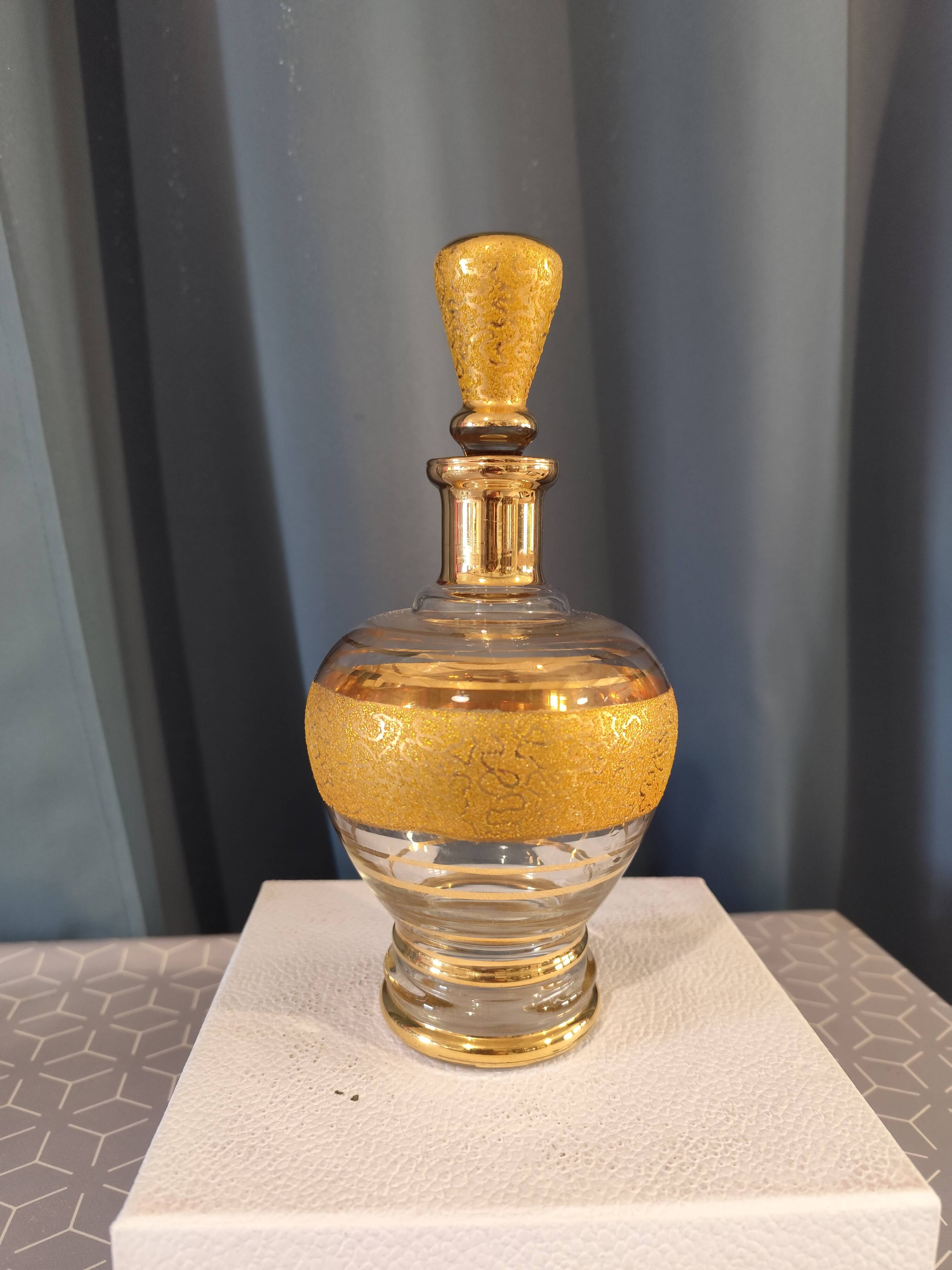 Monaco glass liqueur bottle