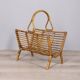 Vintage 1960s Italian design bamboo magazine rack