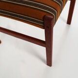 Six teak chairs, Scandinavian design 1970s
