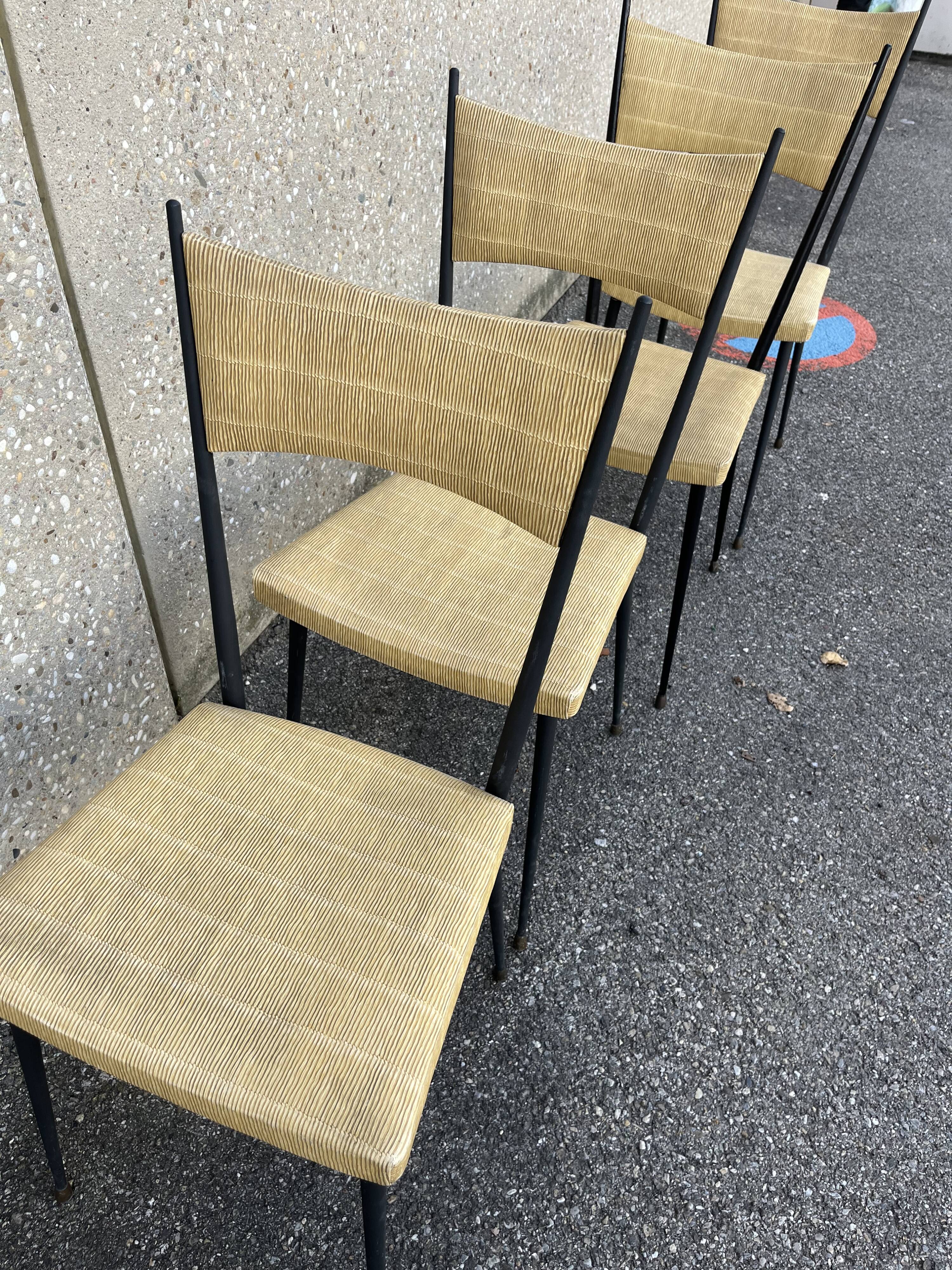 4 chairs Vintage Colette Gueden