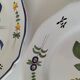 Pair of antique hand-painted plates