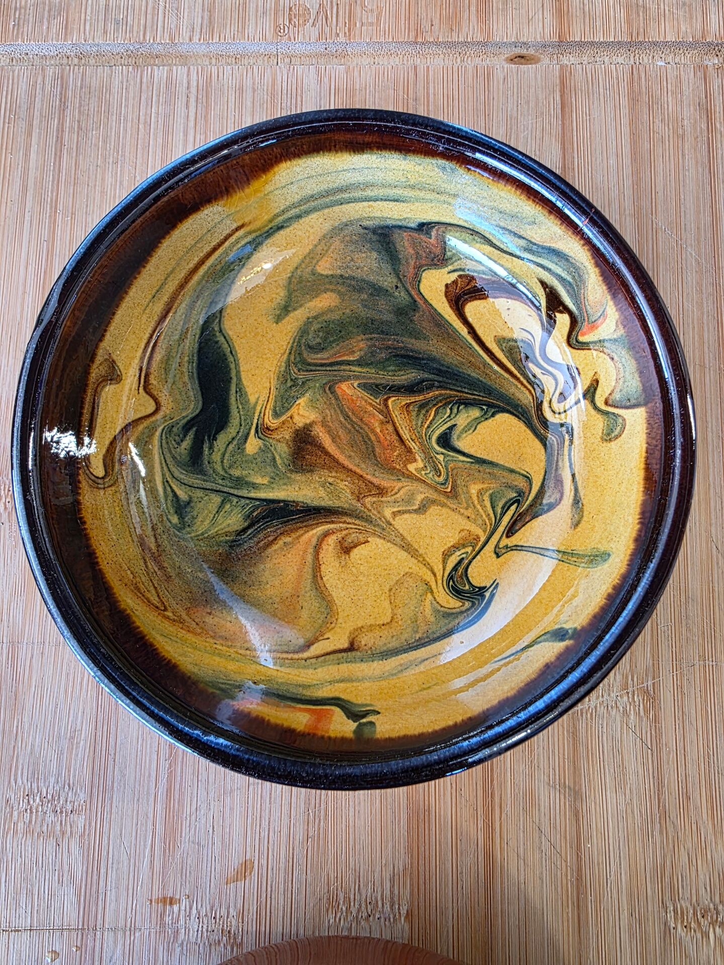 Vintage Duo of Speckled Ceramic Ramekins in Vallauris Style
