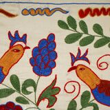 Vintage Turkish rug hand-knotted 44x96 cm