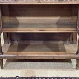 Louis XVI style oak server with marble top