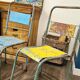 Ensemble de 5 chaises industrielles dépareillées