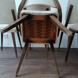 Série de 6 chaises design 1960