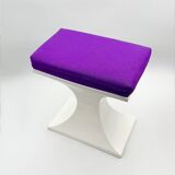 Space Age Stool by Flair – 1970s Dutch Design in White and Purple