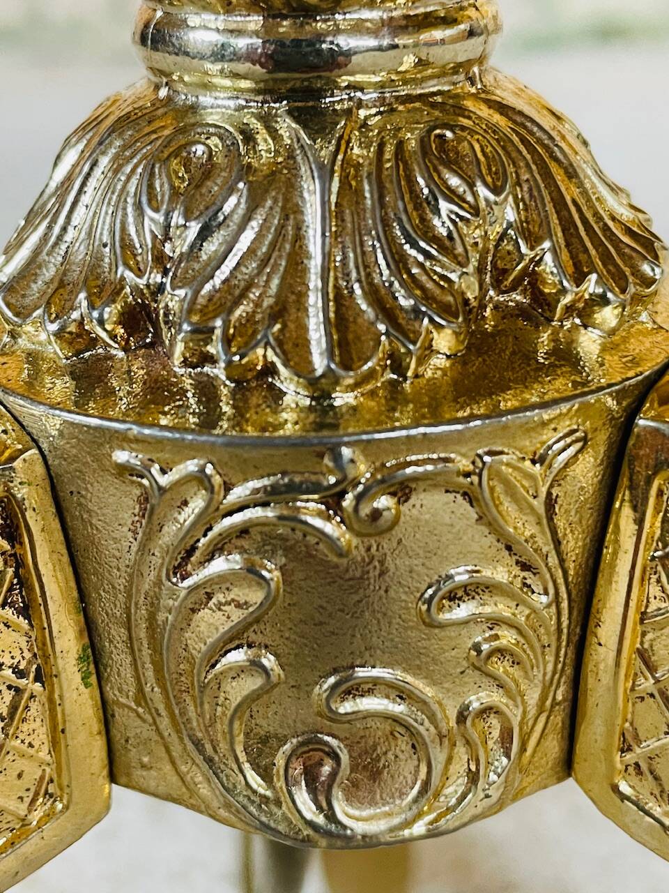 Vintage brass floor lamp, tripod circa 1960s