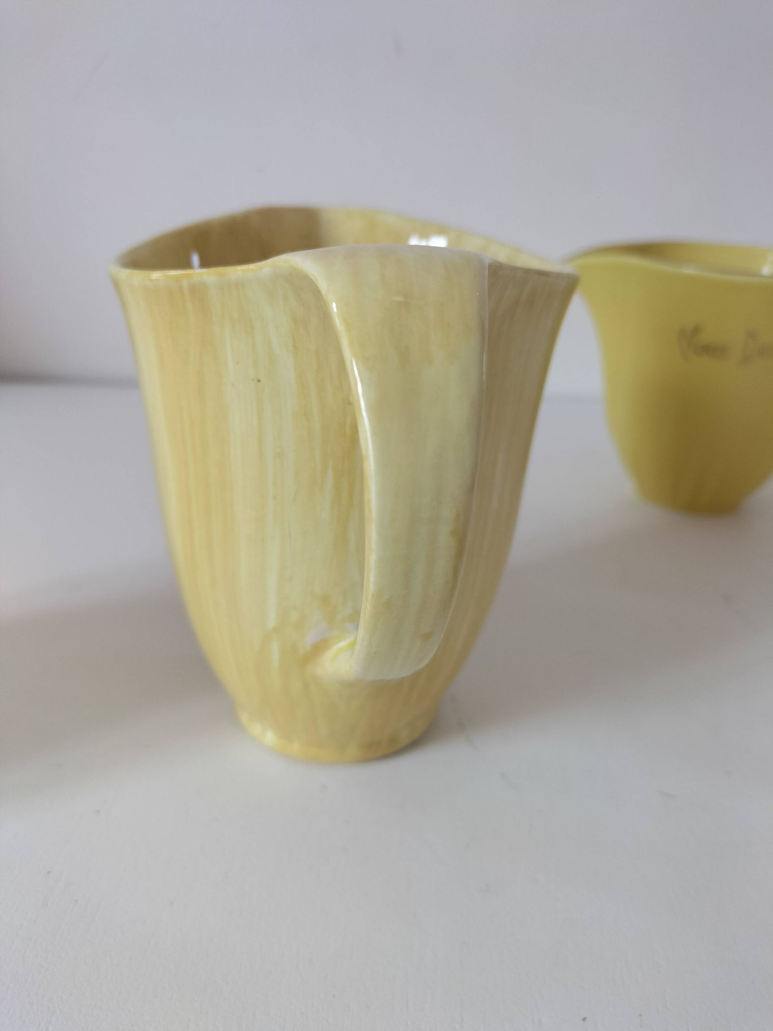 Set of three Salins Clair de Lune Panama vintage jugs.