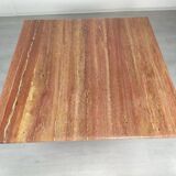 Travertine coffee table red design