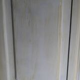 Bedside white patinated beige