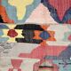 Moroccan Berber carpet Kilim Boucherouite Neuf 1, 75x1m