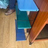 Vintage string metal wall shelf