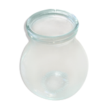 Light green glass jar