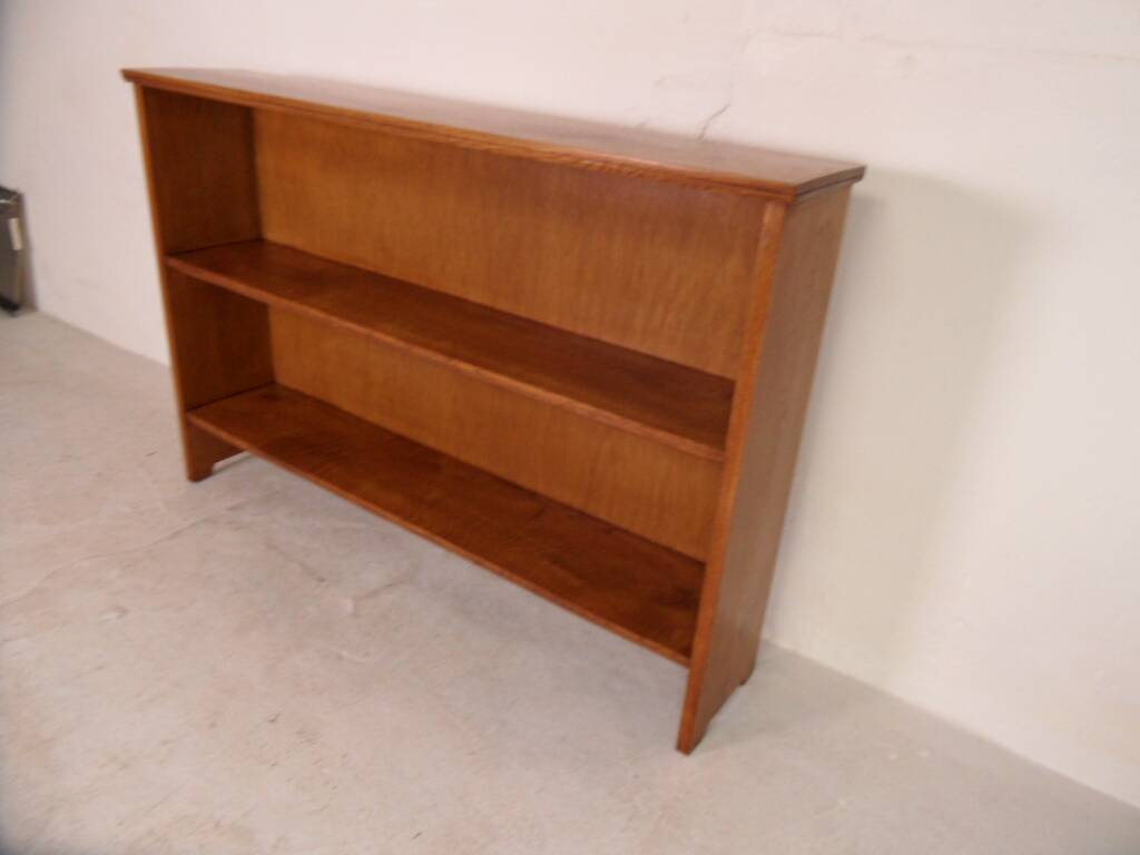 Vintage oak open bookcase