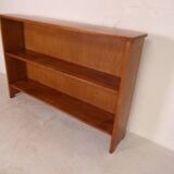 Vintage oak open bookcase