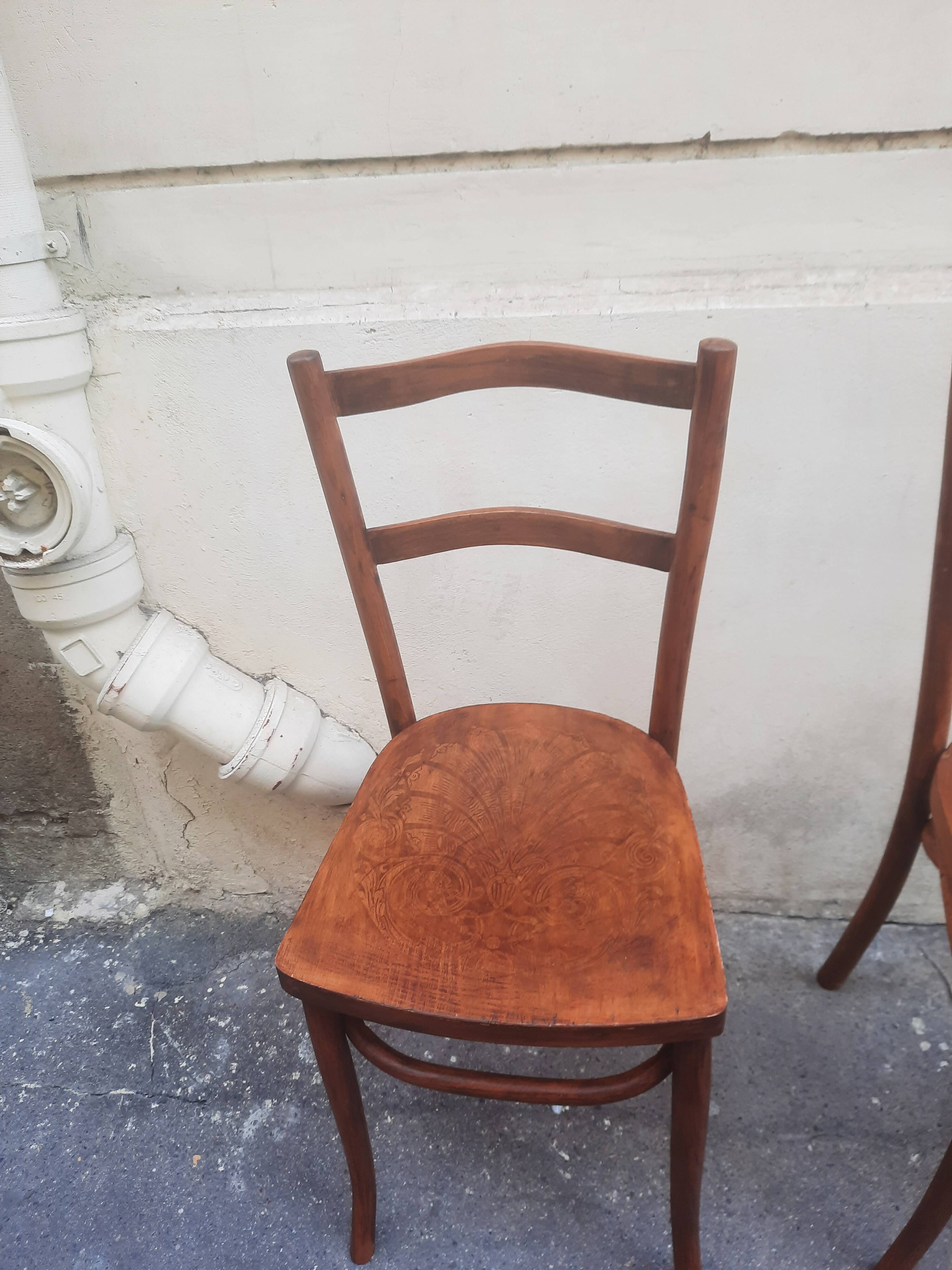 Pair of bistro chairs