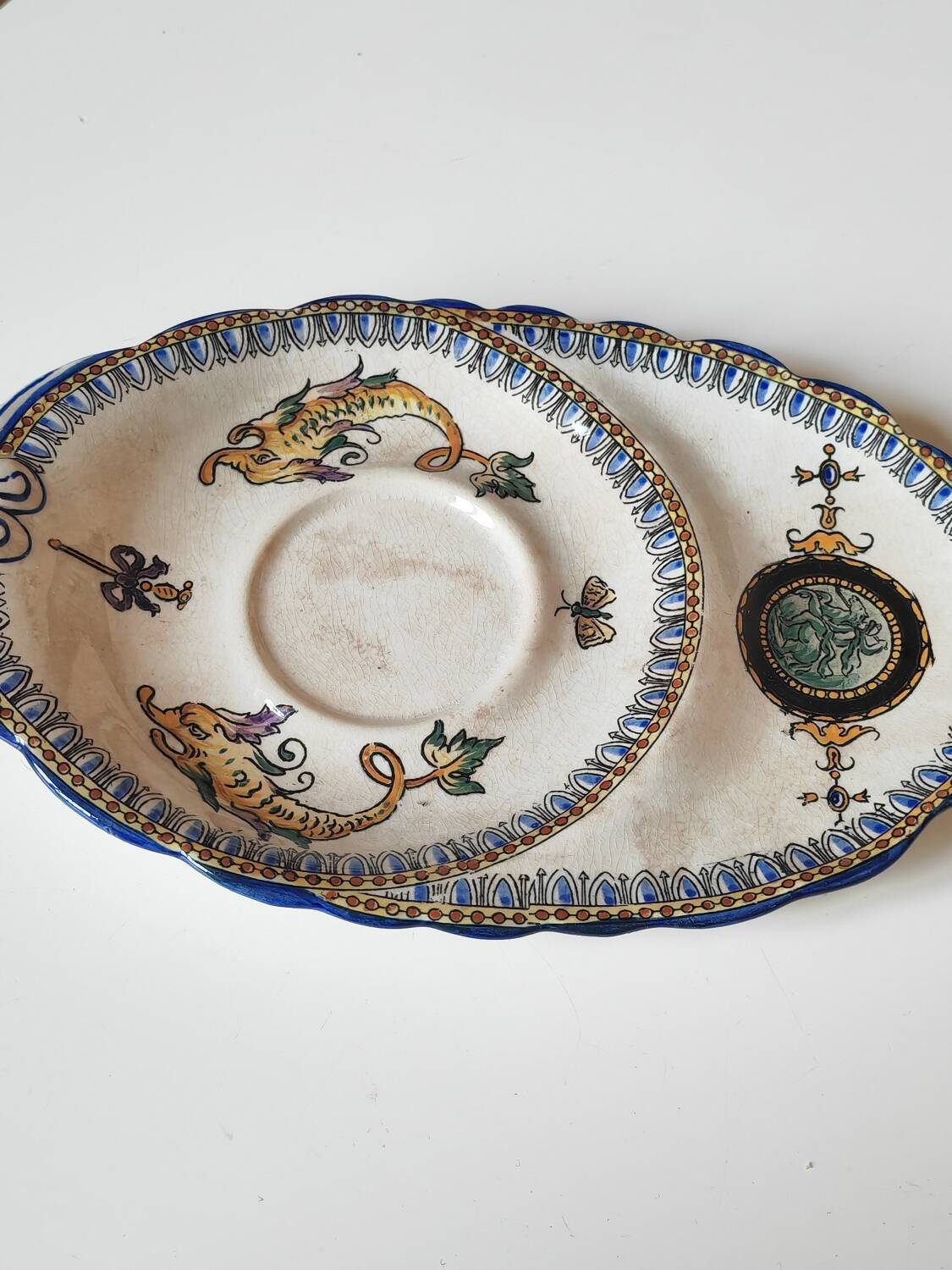 Gien plate, 19th century