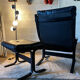 Scandinavian leather armchair