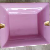 Vintage fine pink and gold porcelain ashtray