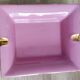 Vintage fine pink and gold porcelain ashtray