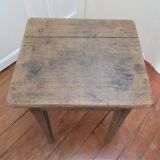 Bedside table solid oak patinated early twentieth century